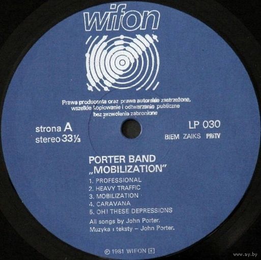 LP Porter Band - Mobilization (1982) Alternative Rock