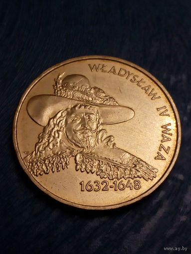 Польша 1999 год 2 злотых Владислав IV Ваза