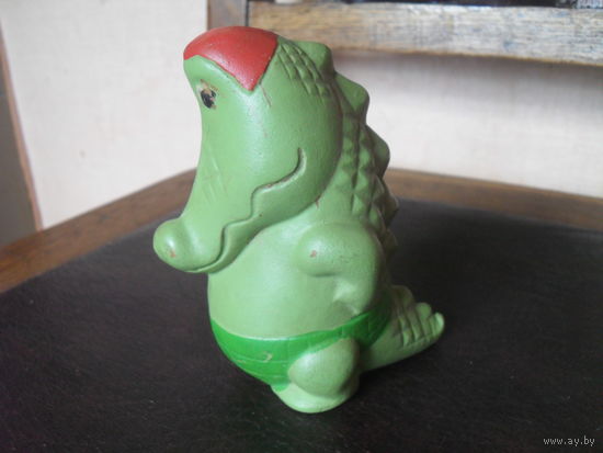 Советская резиновая игрушка Крокодил.12 см.