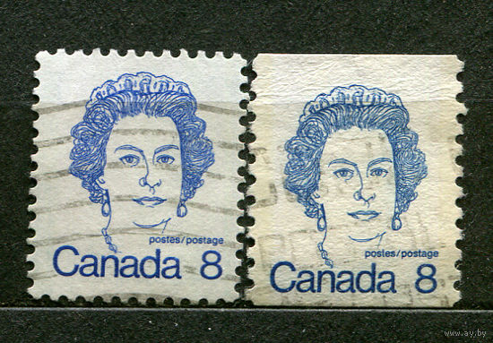 Королева Елизавета II. Стандартный выпуск. Канада. 1973. Серия 2 марки