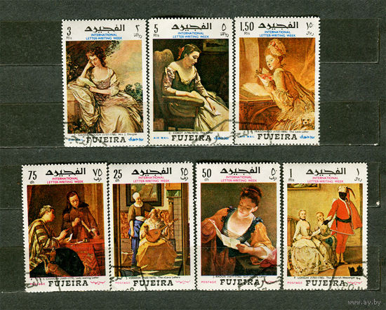 Европейская живопись. Эмират Фуджейра. 1968. Серия 7 марок
