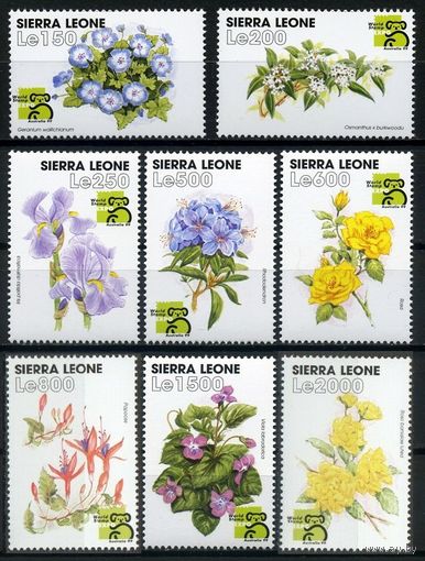 1999 Сьерра-Леоне 3178-3185 цветы 11,00 евро