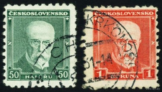 Президент Масарик Чехословакия 1930 год 2 марки