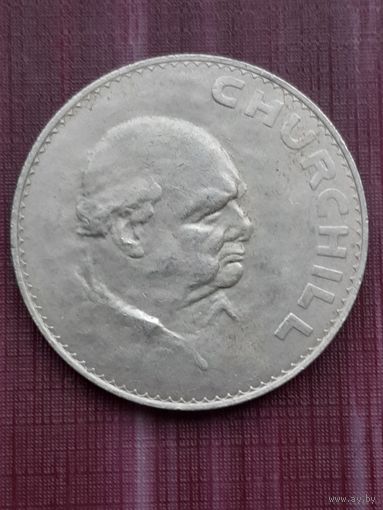 Великобритания 1 крона 5 шиллингов 1965 Cэр Уинстон Черчилль