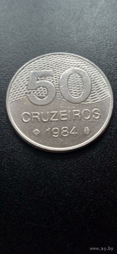 Бразилия 50 крузейро 1984 г.