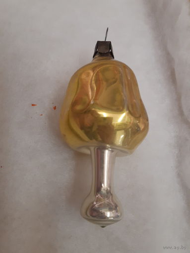 Ёлочная игрушка Лампа, стекло. СССР