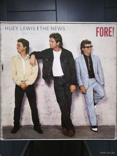 Huey Lewis & THE NEWS -  Fore !  86 Chrysalis Scandinavia NM/EX