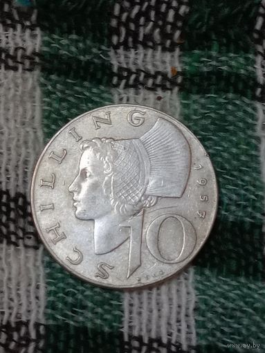 Австрия 10 шиллингов серебро 1957