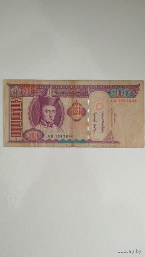 100 тугриков 2000 г. Монголия.
