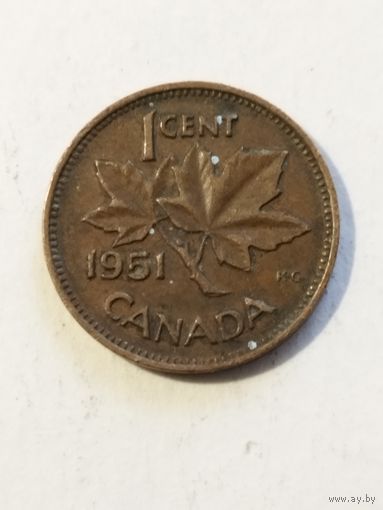 Канада 1 цент 1951