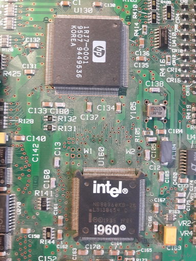 Плата на базе процессора intel i960  80-е гг.