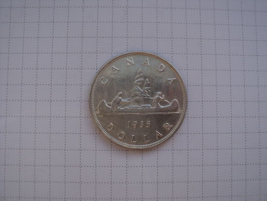 Канада 1 доллар 1935 "25 лет правлению Короля Георга V", серебро
