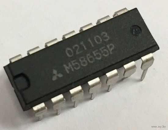 M58655P память EEPROM 1024bit; 64x16. DIP14. M58655 м58655