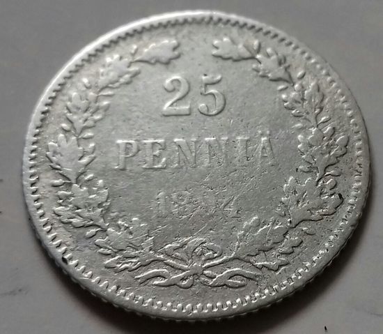 25 пенни 1894 г.,  L, серебро