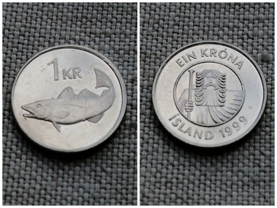 Исландия 1 крона 1999/фауна/рыбы/FA