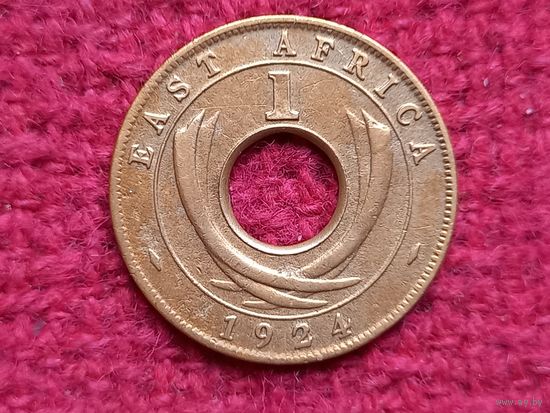 Британская Восточная Африка 1 цент 1924 г.