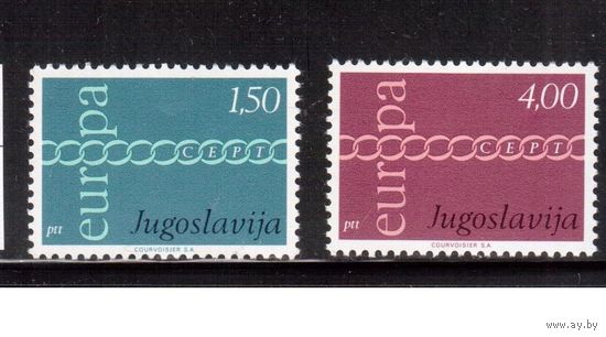 Югославия-1971(Мих.1416-1417) ** , Европа (полная серия)