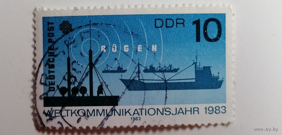 ГДР 1983. Всемирный год связи