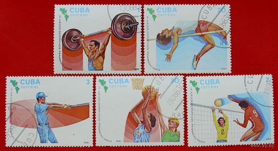 Куба. Спорт. (5 марок). 1983 года.