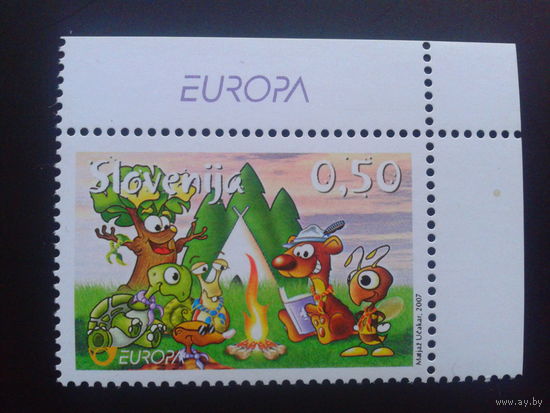Словения 2007 Европа скауты (комикс), полная серия Mi-4,50 евро