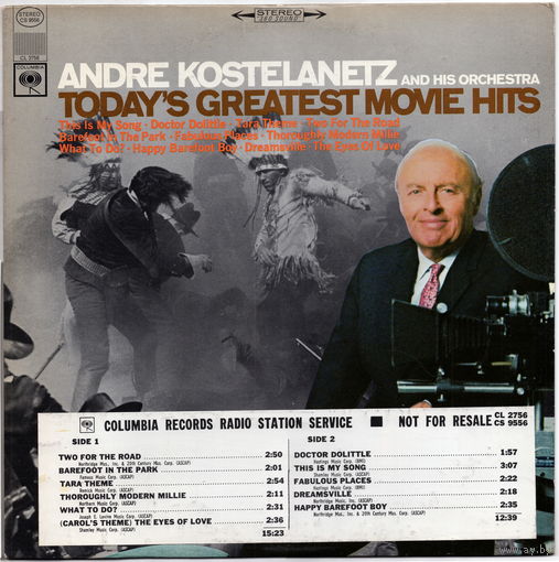 LP Andre Kostelanetz 'Today's Greatest Movie Hits'