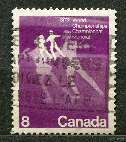 Спорт. Чемпионат по фигурному катанию в Калгари. Канада. 1972. Полная серия 1 марка