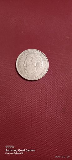 2 марки 1990, Германия, Штраус, (F).