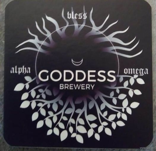 Подставку под пиво "Goddess brewery ".