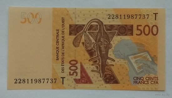 Западная Африка (Того) 500 франков 2012 г. T