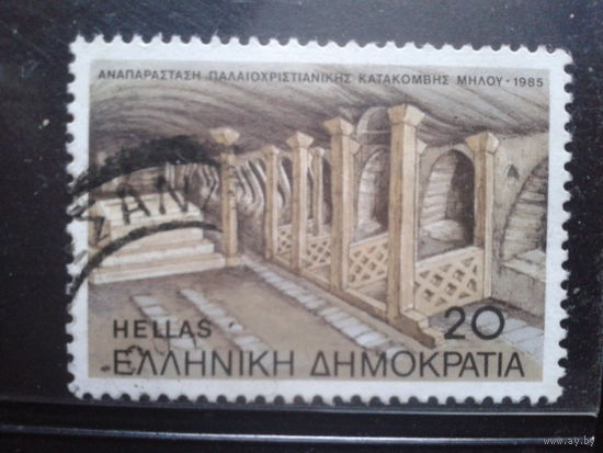 Греция 1985 Археология, алтарь, катакомбы Милоса
