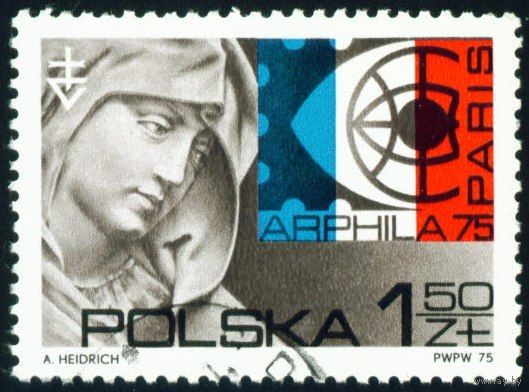 Международная филателистическая выставка Arphila 75 Польша 1975 год серия из 1 марки