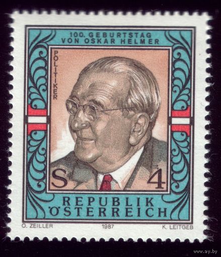 1 марка 1987 год Австрия 1906