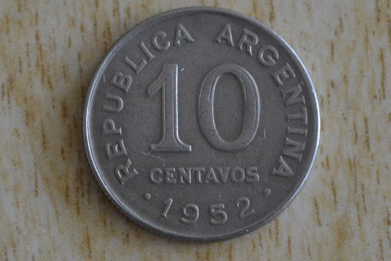 Аргентина 10 сентаво 1952