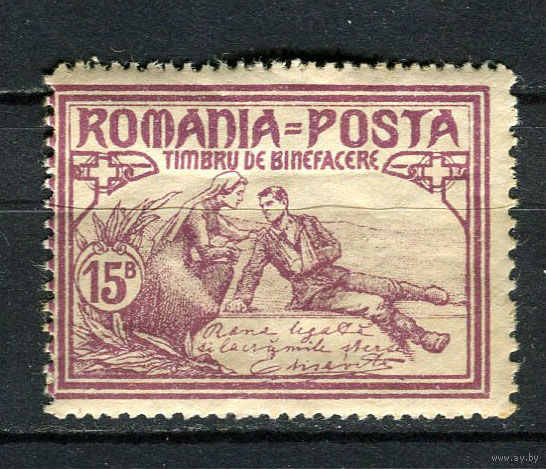 Королевство Румыния - 1906 - Благотворительность 15B - [Mi.172C] - 1 марка. MH.  (Лот 52EQ)-T7P8