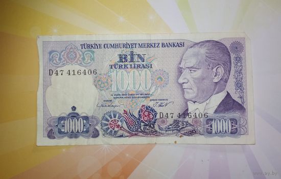 Турция 1000 лир 1970г