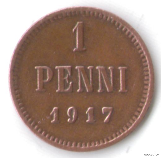 1 пенни 1917 год _состояние XF