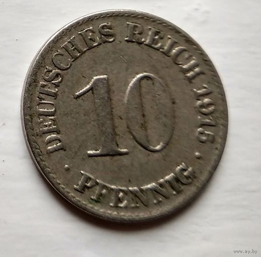 Германия 10 пфеннигов, 1915 A - Берлин 2-1-42