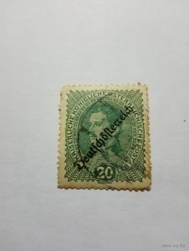 Австрия  1915г.  20 геллер