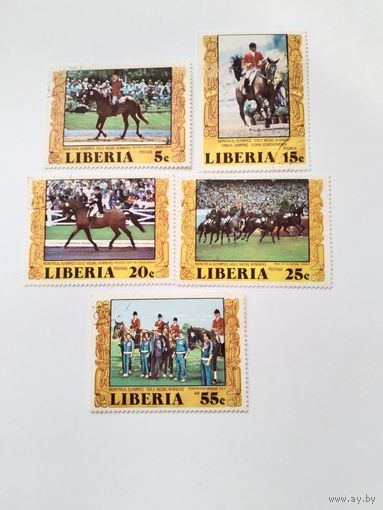 Либерия 1977 5м  ол.игры