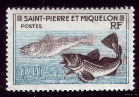 1 марка 1957 год Сен-Пьер и Микелон 381