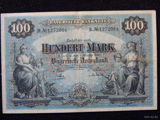 Бавария 100 марок 1900 г