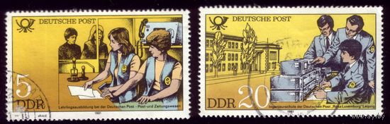 2 марки 1981 год ГДР 2583,2586