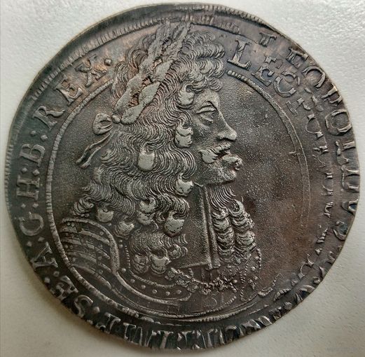 Эксклюзив! Редкий Талер 1704 года. Леопольд 1.( Ag) . Новодел. Римская империя (1658-1704).