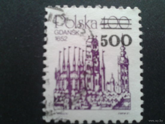 Польша 1989 стандарт надпечатка