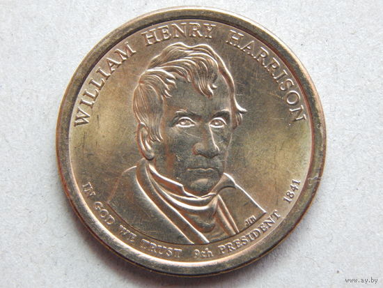 США 1 доллар 2009г.Уильям Генри Гаррисон (9-ый президент).