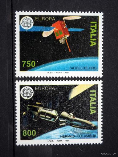 Италия 1991 (Ми-2180-1) Европа спутник** космос