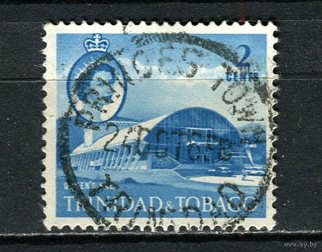 Британские колонии - Тринидад и Тобаго - 1960/1966 - Концертный зал 2С - [Mi.173] - 1 марка. Гашеная.  (Лот 13EA)-T2P7