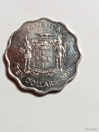 Ямайка 10 долларов 2000 года .