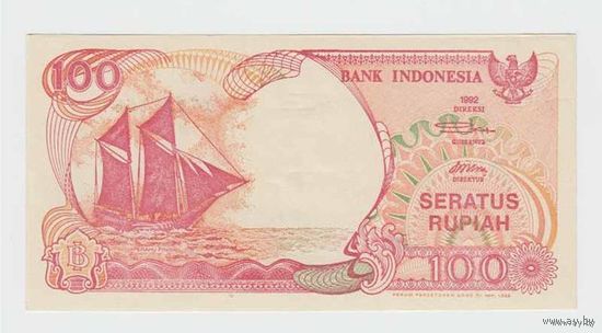 100 Рупей 1992 (Индонезия) ПРЕСС