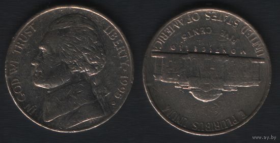 США km192A 5 центов 1995 год (D) kmA192.2 (f0